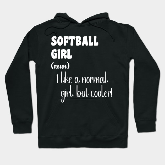 Softball Girl Hoodie by Xtian Dela ✅